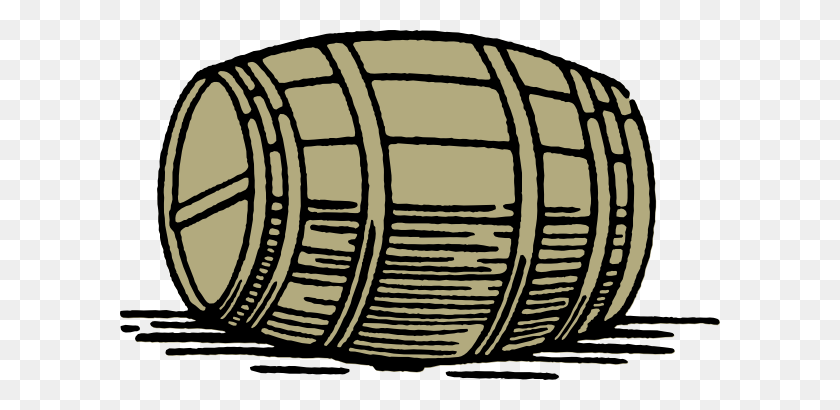 600x350 Barrel Clip Art - Wine Barrel Clipart