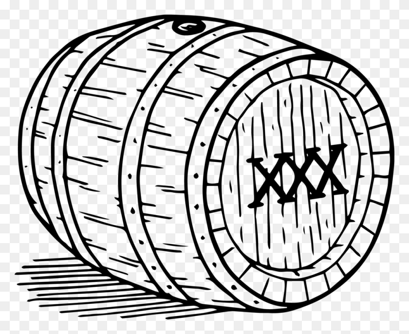 1000x805 Barrel Clipart Rum Barrel - Pirate Cannon Clipart