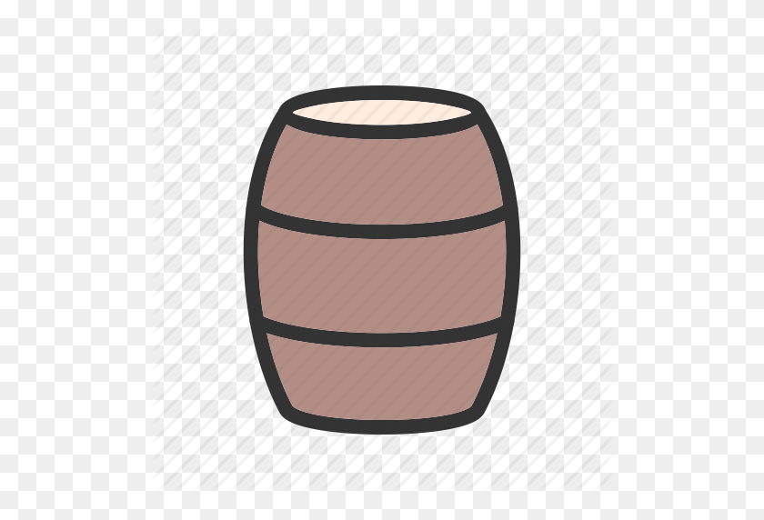 512x512 Barrel, Drink, Old, Pirate, Storage, Whiskey, Wood Icon - Whiskey Barrel Clipart