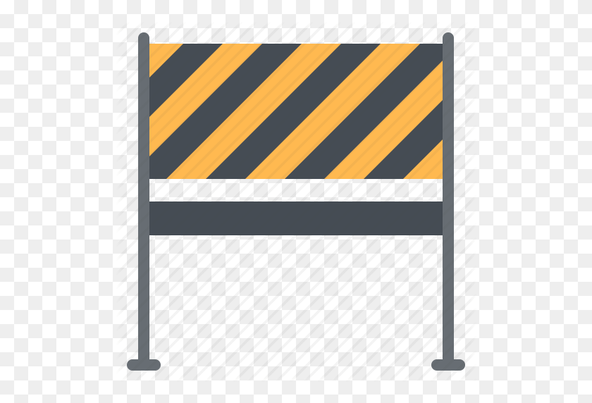 512x512 Barrier, Block, Bunker, Construction, Sign Icon - Construction Sign PNG