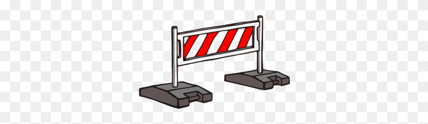 299x183 Barrier Clip Art - Roadblock Clipart
