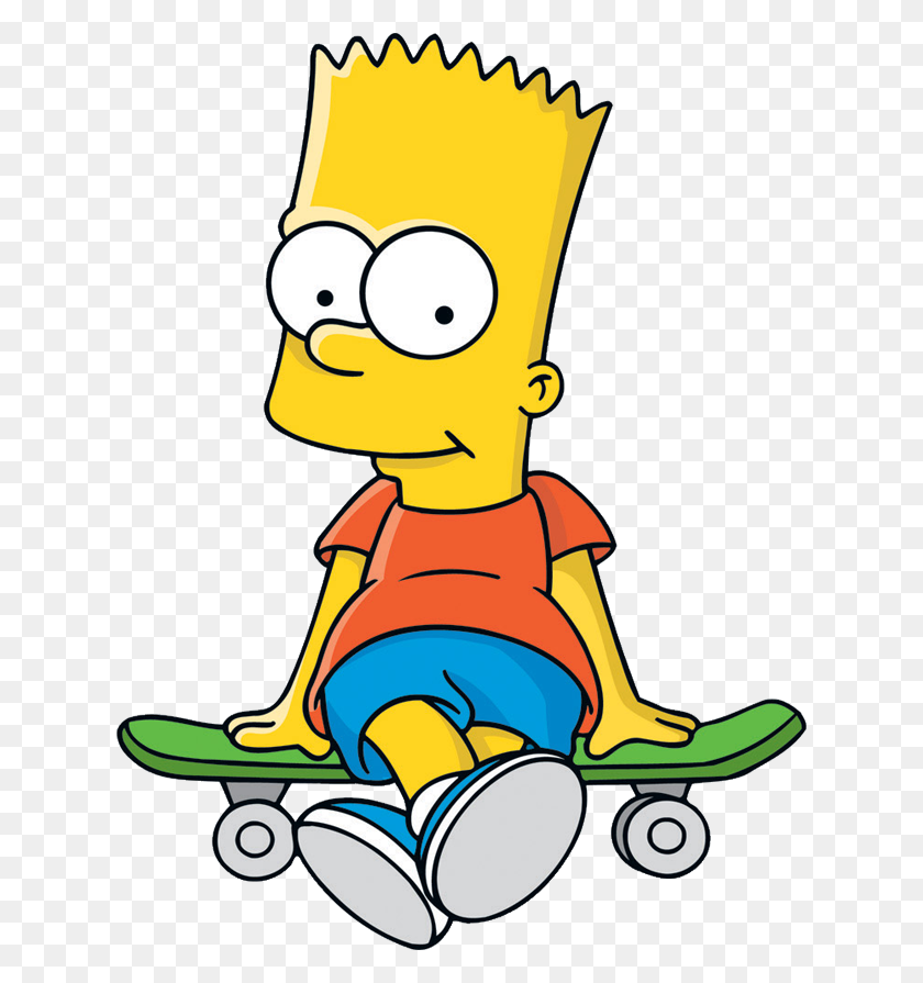 628x835 Bart Simpson Clipart - Bart Png