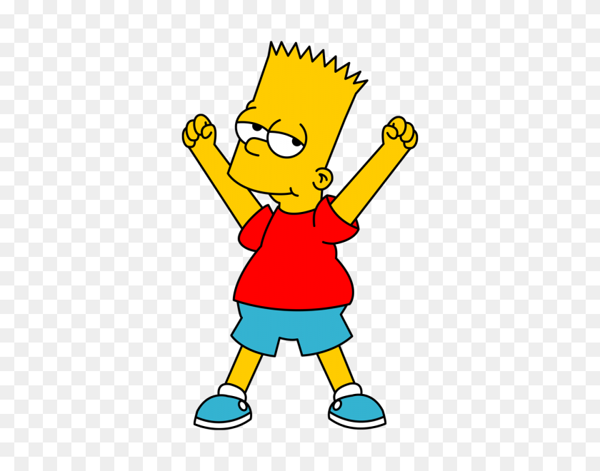600x600 Bart Simpson Clipart Behind - Bart PNG