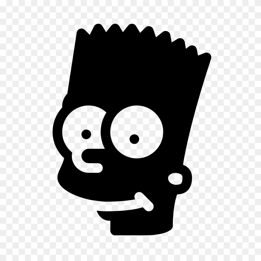 1600x1600 Bart Simpson Filled Icon - Simpson PNG
