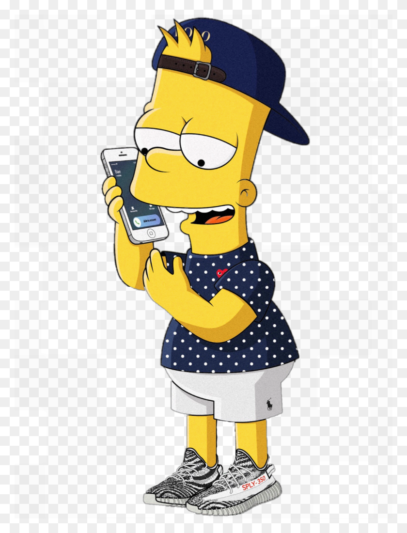 1155x1540 Барт Симпсон Iphone Yeezy Simpsons Rich Supreme Money - Yeezy Clipart