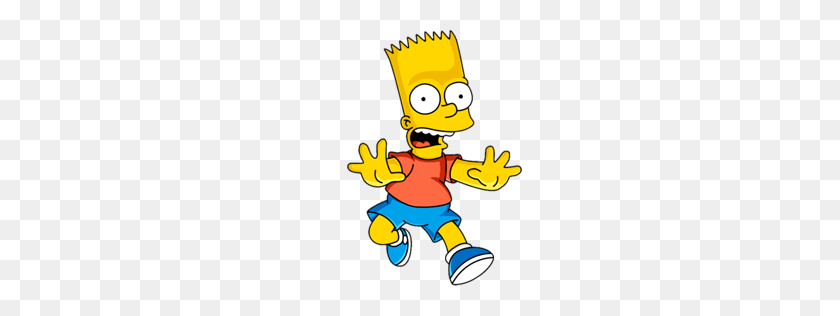 256x256 Bart Simpson Scared Transparent Png - Simpson PNG