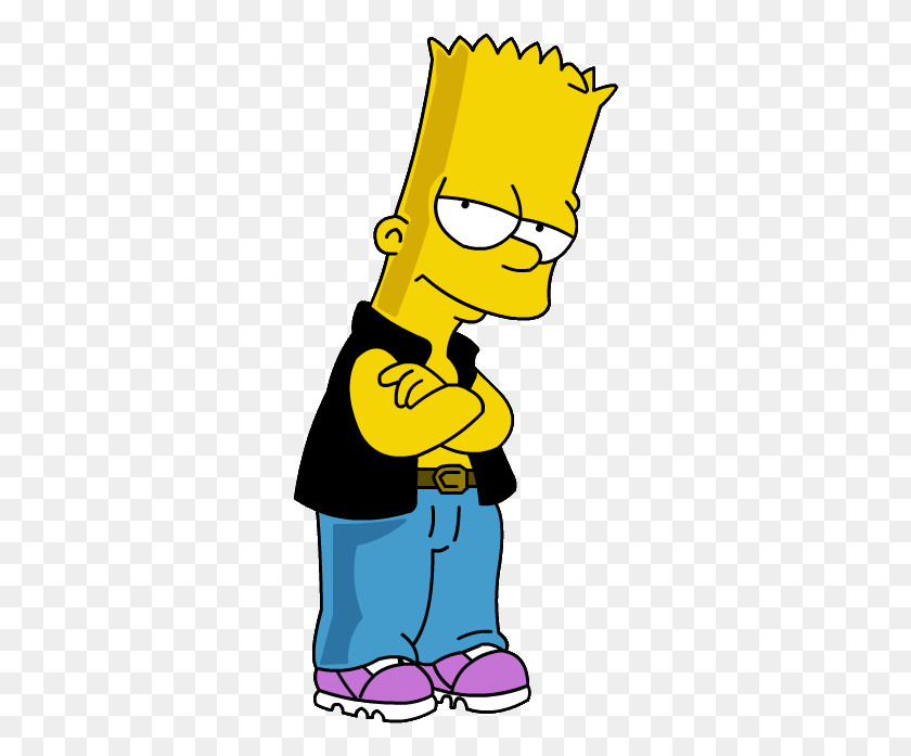 300x637 Bart Simpson Transparent Png Pictures - Bart PNG