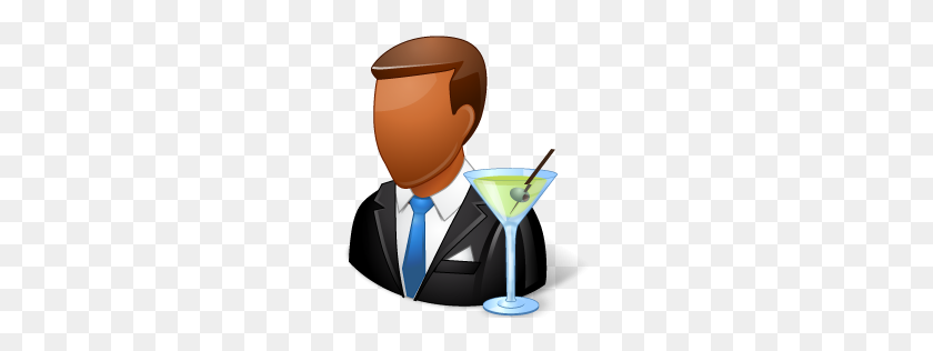 256x256 Bartender, Male Icon - Bartender PNG