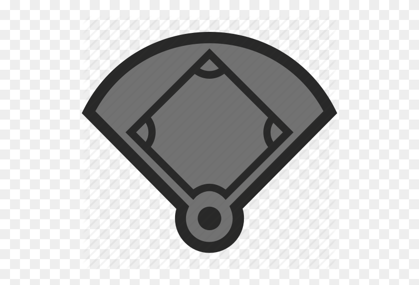512x512 Baseball, Baseball Diamond, Baseball Field, Sport Icon - Baseball Field PNG