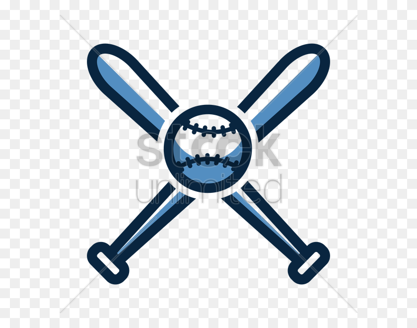 600x600 Baseball Bat And Ball Icon Vector Image - Baseball Stitches PNG