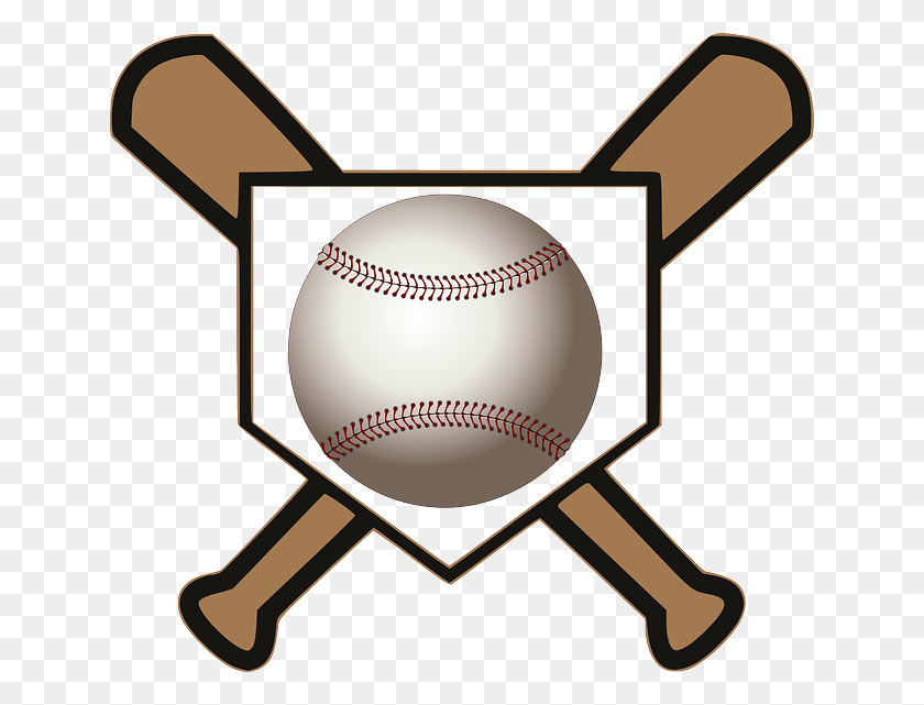 640x581 Бейсбольная Бита Бейсбол Домашняя Тарелка - Бейсбол И Летучая Мышь Клипарт