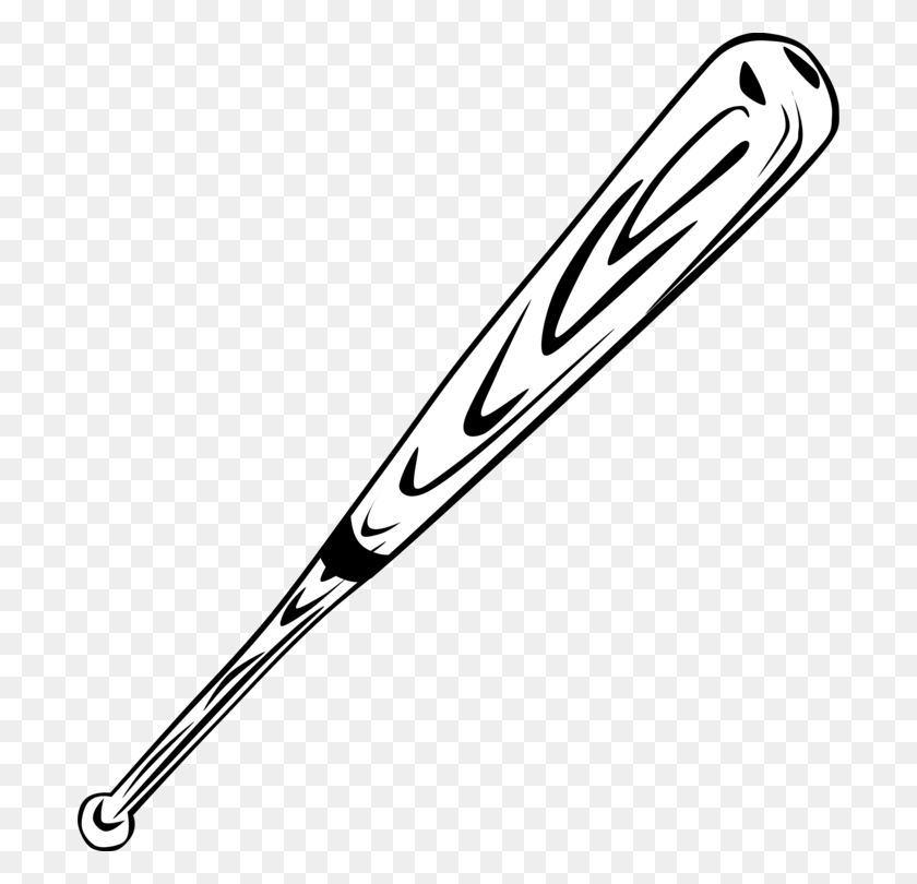 698x750 Baseball Bats Drawing Cricket Bats - Softball Bat PNG