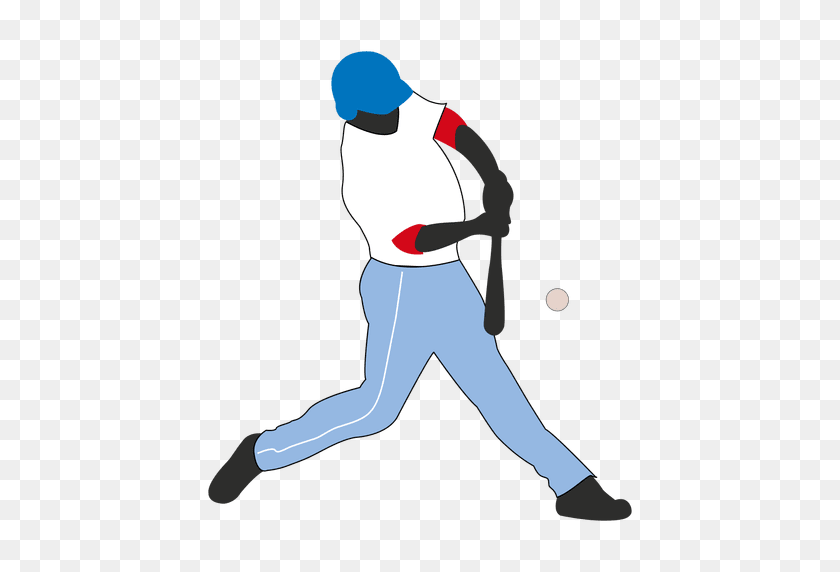 512x512 Baseball Batter Hit Silhouette - Hit PNG