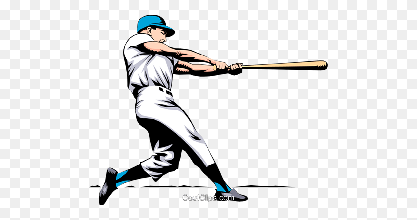 480x384 Baseball Batter Royalty Free Vector Clip Art Illustration - Softball Batter Clipart