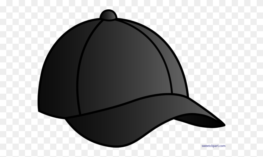 600x443 Baseball Cap Black Clip Art - Baseball Helmet Clipart