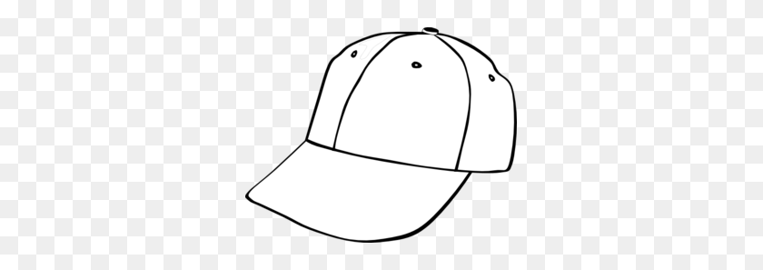 299x237 Baseball Cap Clip Art - Cricket Clipart Black And White