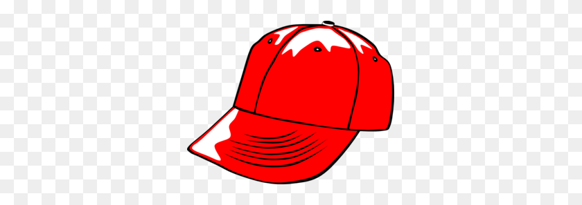 299x237 Gorra De Béisbol Rojo Clipart - Béisbol Clipart Png