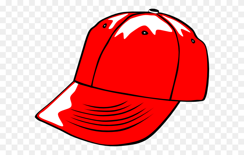 600x476 Baseball Cap Red Clip Art - Cap Clipart