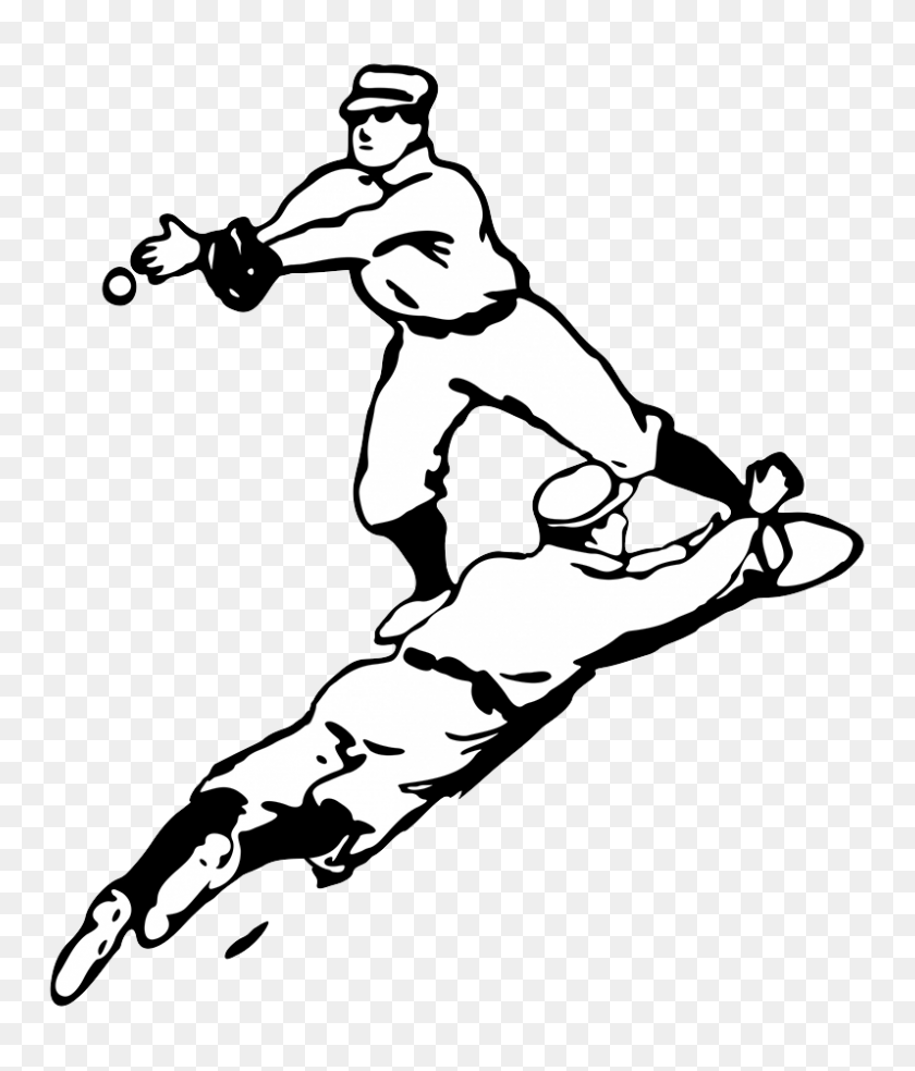 797x945 Baseball Clipart - Baseball Player PNG