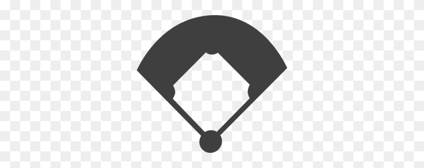 298x273 Baseball Field Clip Art - Baseball Player Clipart