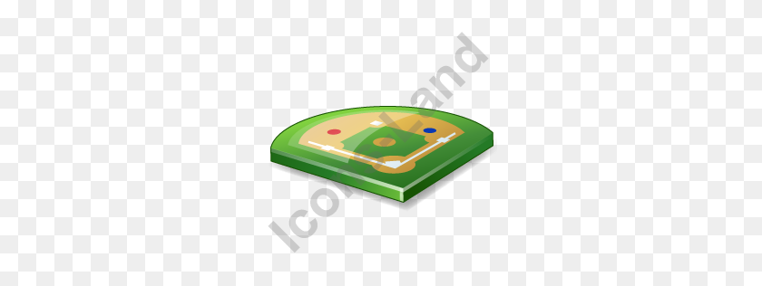 256x256 Baseball Field Icon, Pngico Icons - Baseball Field PNG