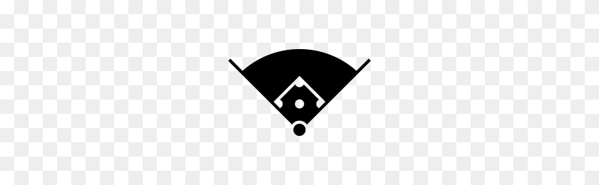 200x200 Baseball Field Icons Noun Project - Baseball Diamond PNG