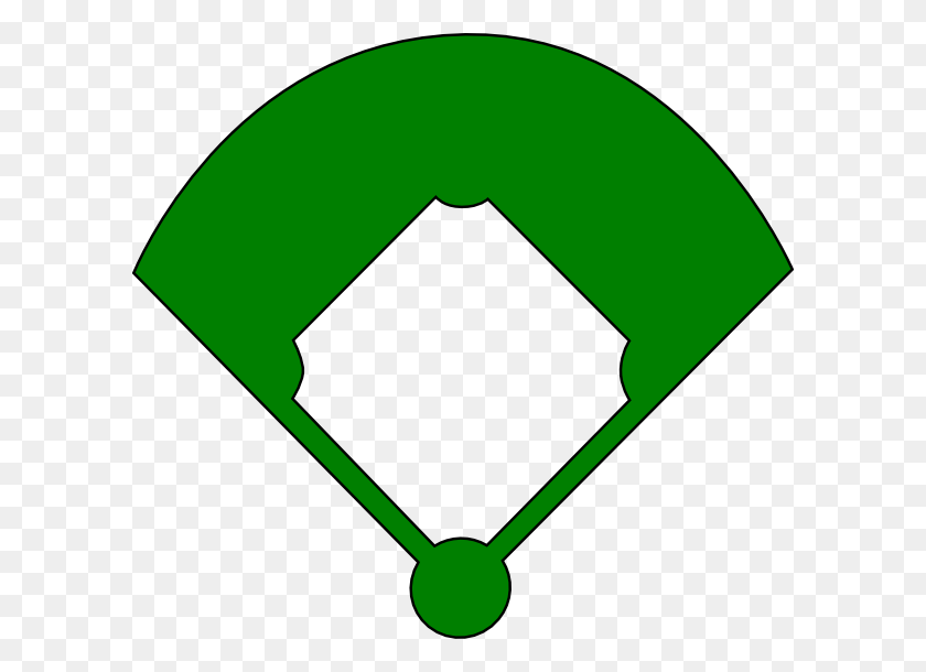 600x550 Baseball Field Outlines - Diamond Outline PNG