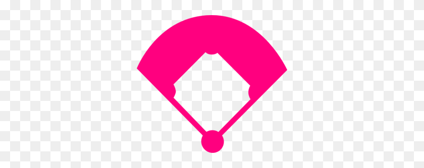 298x273 Baseball Field Pink Clip Art - Baseball Clipart