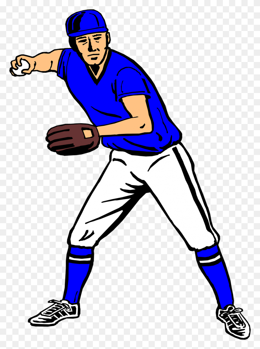 958x1310 Baseball Free Stock Photo Illustration Of A Baseball Player - No Throwing Toys Clipart