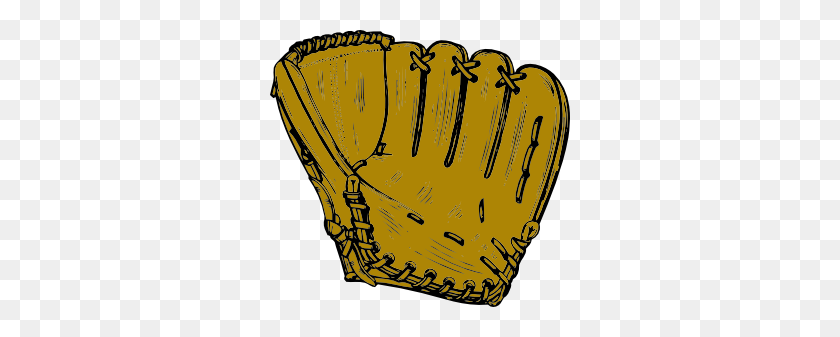 300x277 Baseball Glove Clip Art - Baseball Clipart