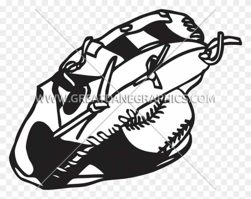 825x641 Baseball Glove Plate Production Ready Artwork For T Shirt Printing - Baseball Glove Clipart