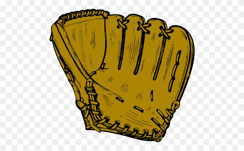 500x461 Baseball Glove Vector Image - Work Gloves Clipart