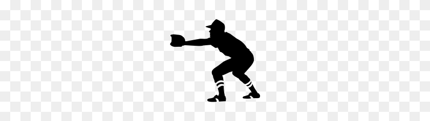 178x178 Baseball Player Clip Art Cak Wid Box Clip Art - Softball Player Silhouette Clipart