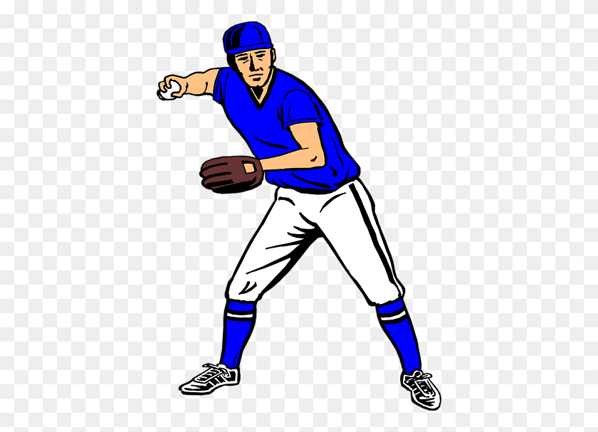 400x547 Baseball Player Pitching Clipart - Baseball Clipart