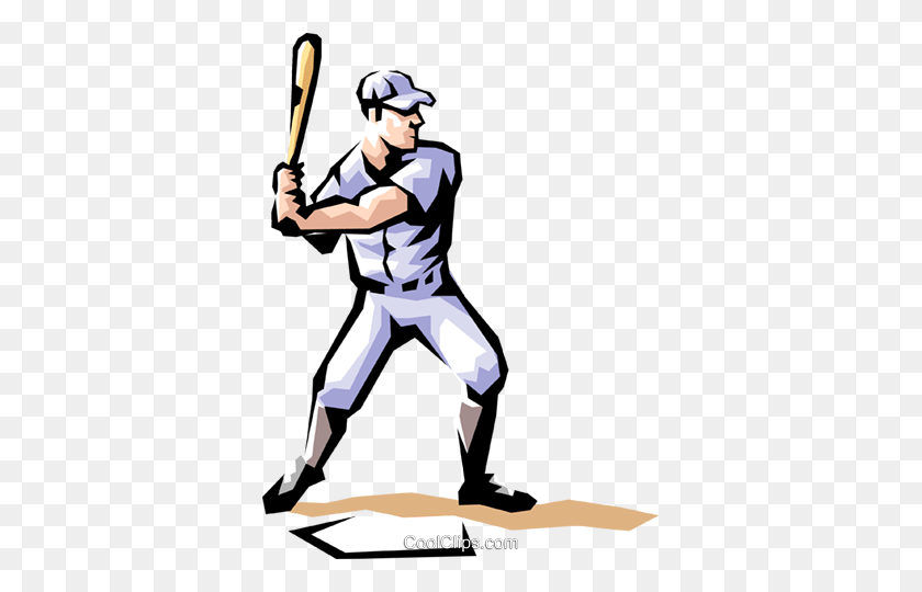 361x480 Baseball Player Royalty Free Vector Clip Art Illustration - Baseball Player PNG