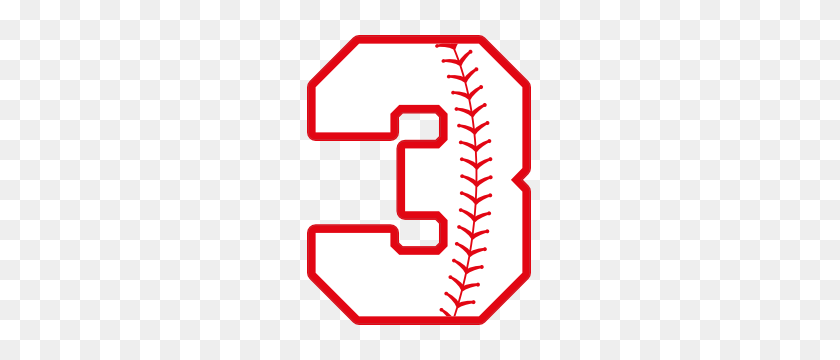 300x300 Baseball Style Number With Seam Magnet - Softball Seams Clipart