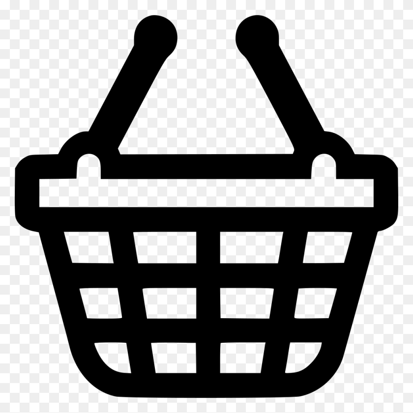 980x982 Basket Buy Buying Cart Online Shopping Groceries Purchase Shopping - Basket PNG