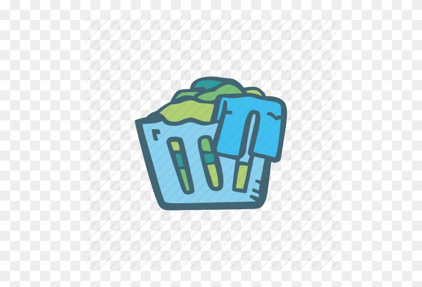 512x512 Basket, Cleaning, Laundry Icon - Laundry Basket PNG
