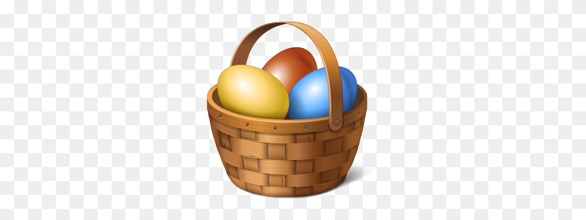 256x256 Basket, Easter, Eggs Icon - Easter Egg PNG