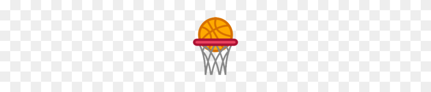 120x120 Basketball And Hoop Emoji - Basketball Emoji PNG