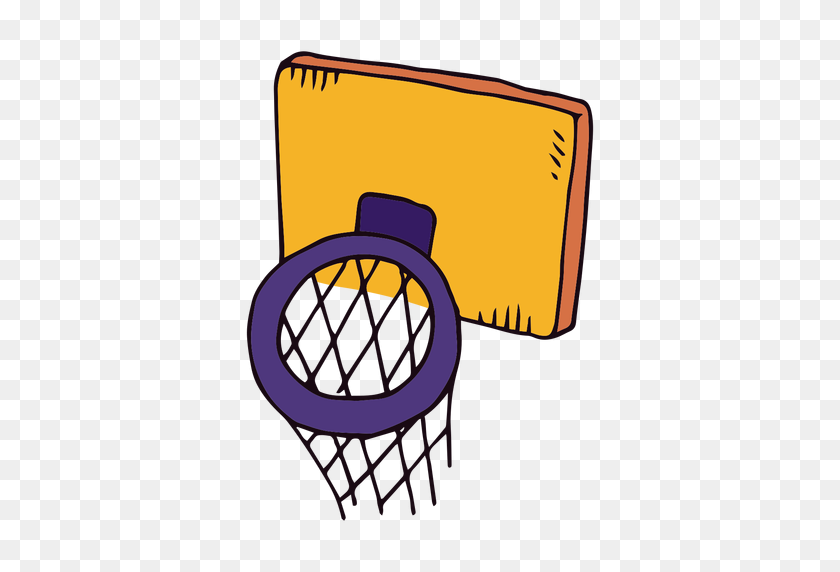 512x512 Basketball Basket Cartoon - Basketball Transparent PNG