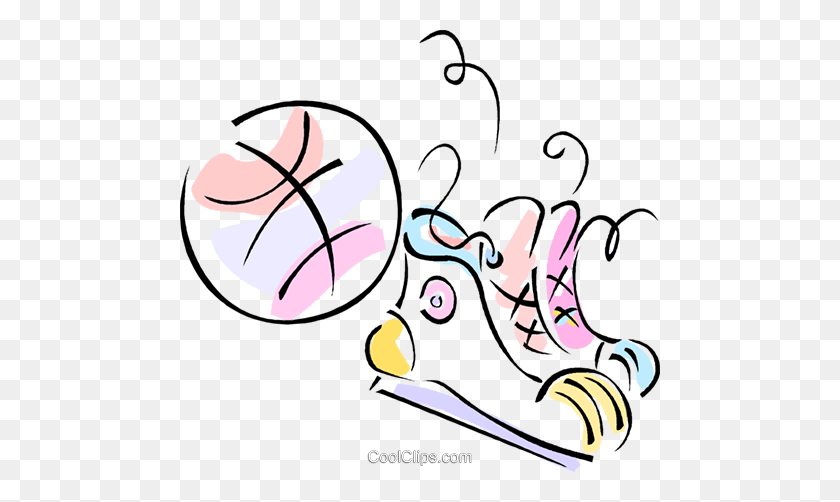 480x442 Basketball, Basketball Shoes Royalty Free Vector Clip Art - Cool Basketball Clipart