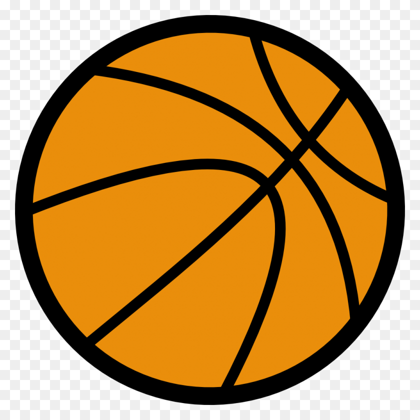 999x999 Clipart De Baloncesto En Blanco Y Negro - Clipart De Bola En Blanco Y Negro