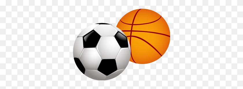 336x249 Basketball Clipart Football - Football PNG Image