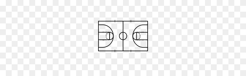 200x200 Basketball Court Icons Noun Project - Court PNG