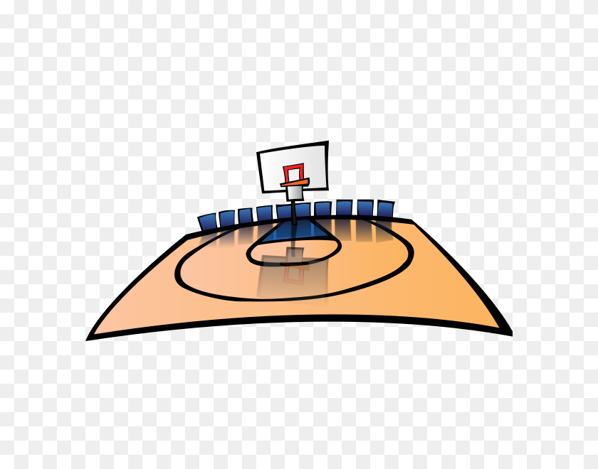 600x600 Basketball Court Png Clip Arts For Web - Court PNG
