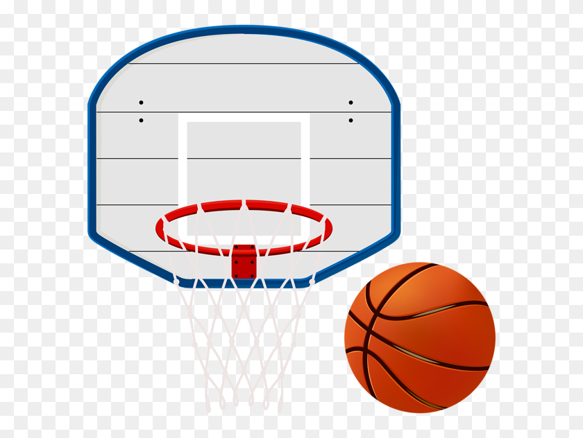 600x572 Basketball Hoop Clip Art - Playing Basketball Clipart