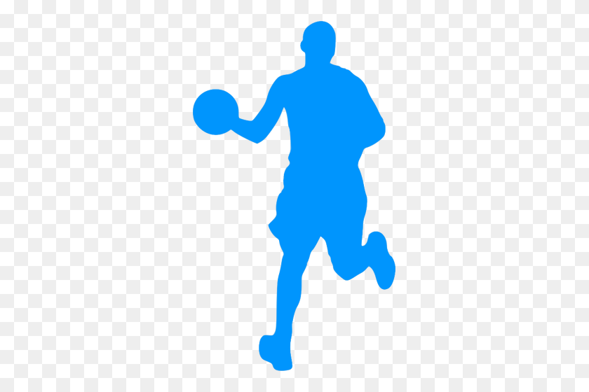 Basketball Player Outline Image - Basketball Player Silhouette PNG