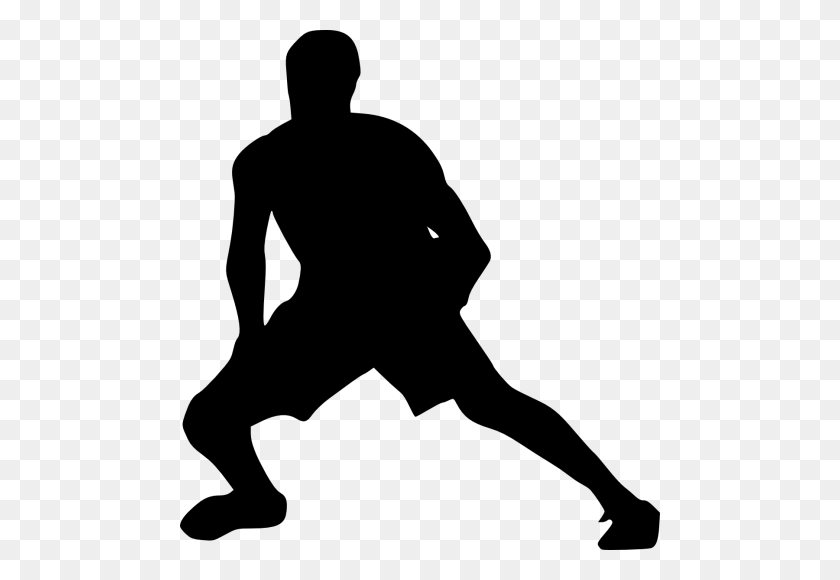 480x520 Basketball Player Silhouette Png - Basketball Player PNG