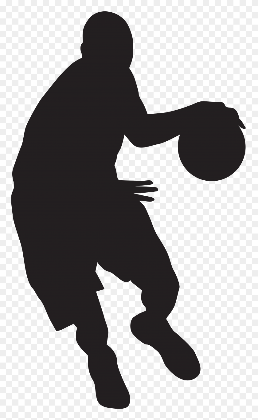 4774x8000 Basketball Player Silhouette Png Clip Art Gallery - Ball Clipart